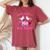 Pink Halloween Wife Pink Breast Cancer Is Boo Sheet Women's Oversized Comfort T-Shirt Crimson