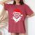 Santas Favorite Ho Adult Girl Christmas Women's Oversized Comfort T-Shirt Crimson