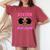 Sister Of The Birthday Girl Melanin Afro Unicorn Princess Women's Oversized Comfort T-Shirt Crimson