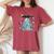 Space Cat Galaxy Cat For Cat Dad Cat Mom Cat Lover Women's Oversized Comfort T-shirt Crimson