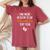 Thanksgiving Pregnancy Announcement Fall Baby Reveal Women's Oversized Comfort T-Shirt Crimson