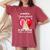 Never Underestimate An Old Woman With A Rabbit Costume Women's Oversized Comfort T-Shirt Crimson