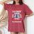 Being A Wife Is A Choice Being A Veteran's Wife Is Privilege Women's Oversized Comfort T-Shirt Crimson