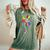 Choose To Include Sunflower Autism Awareness Be Kind Puzzle Women's Oversized Comfort T-shirt Moss