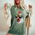 Cool Rooster Wearing Sunglasses Retro Vintage Chicken Women's Oversized Comfort T-Shirt Moss