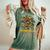 Hippie Soul Flower Power Peace Sign 60S 70S Tie Dye Women's Oversized Comfort T-shirt Moss