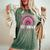 Be Kind Breast Cancer Awareness Leopard Rainbow Kindness Women's Oversized Comfort T-shirt Moss