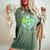 Be Kind Daisy Earth Hippie Flower Child Women's Oversized Comfort T-shirt Moss
