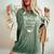 Medical Coder Just Add Coffee Quote Women's Oversized Comfort T-Shirt Moss