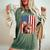 Patriotic Squirrel Usa Flag American 4Th Of July Women's Oversized Comfort T-Shirt Moss