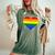 Pride Heart Novelty Pride Rainbow Heart Women's Oversized Comfort T-Shirt Moss