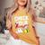 Check Your Boo Bees Breast Cancer Awareness Halloween Women's Oversized Comfort T-Shirt Mustard