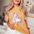 Cute Mamacorn Unicorn 2021 Rainbow Colors Women's Oversized Comfort T-Shirt Mustard