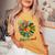 Daisy Peace Sign Hippie Soul Hippie Flower Lovers Women's Oversized Comfort T-shirt Mustard