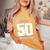 50Th Birthday 50 Year Old Bday 50 Birthday Women's Oversized Comfort T-Shirt Mustard
