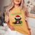 Dog Lovers Rottweiler Santa Hat Ugly Christmas Sweater Women's Oversized Comfort T-Shirt Mustard