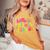 Hello Fourth Grade Rainbow Back To School Teachers Girls Women's Oversized Comfort T-Shirt Mustard