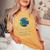 Be Kind Humanity World Peace Love Positive Women's Oversized Comfort T-shirt Mustard