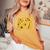 Milestone 60Th Birthday Novelty Idea Floral Women's Oversized Comfort T-shirt Mustard