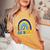 In October We Wear Blue And Yellow Down Syndrome Awareness Women's Oversized Comfort T-shirt Mustard
