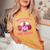 Pink Halloween Wife Pink Breast Cancer Is Boo Sheet Women's Oversized Comfort T-Shirt Mustard