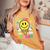 Smile Face Teacher Last Day Of School Schools Out For Summer Women's Oversized Comfort T-shirt Mustard