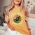 Stay Wild Gypsy Child Daisy Peace Sign Hippie Soul Women's Oversized Comfort T-shirt Mustard
