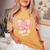 Support Squad Breast Cancer Awareness Butterfly Ribbon Women's Oversized Comfort T-Shirt Mustard