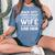Back Off I Have A Crazy Peruvian Wife Husband Women's Oversized Comfort T-Shirt Blue Jean