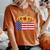American Flag Sunflower 4Th Of July Independence Usa Day Women's Oversized Comfort T-shirt Yam