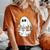 Boorista Barista Ghost Coffee Halloween Spooky Season Women's Oversized Comfort T-Shirt Yam