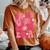 On Back Groovy In My Girl Mom Era Mom Lover Mother's Day Women's Oversized Comfort T-Shirt Yam