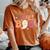 Groovy Hey Boo Cute Ghost Halloween Spooky Season Women's Oversized Comfort T-Shirt Yam