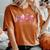 Halloween Coffee Pumpkin Latte Spice Breast Cancer Awareness Women's Oversized Comfort T-Shirt Yam