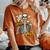 Halloween Skeleton Pumpkin Fall Coffee Fun Costume Women's Oversized Comfort T-Shirt Yam