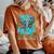 Teal Elephant I Wear Teal For Ovarian Cancer Awareness Women's Oversized Comfort T-Shirt Yam