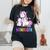 Cute Mamacorn Unicorn 2021 Rainbow Colors Women's Oversized Comfort T-Shirt Black