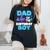 Dad Of The Birthday Boy Llama Family Party Decorations Women's Oversized Comfort T-Shirt Black