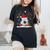 Soccer Lover Reindeer Santa Hat Ugly Christmas Sweater Women's Oversized Comfort T-Shirt Black