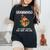 Grammingo Like An Grandma Only Awesome Floral Women's Oversized Comfort T-shirt Black