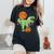 Halloween For Boys Dinosaur T-Rex Mummy Pumpkin Women's Oversized Comfort T-Shirt Black