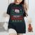 Hippo Merry Xmas Graphic For Ugly Christmas Sweater Women's Oversized Comfort T-Shirt Black