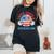 Loves Jesus And America Too Groovy God Christian 4Th Of July Women's Oversized Comfort T-Shirt Black
