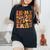 In My Pumpkin Spice Era Retro Autumn Thanksgiving Fall Y'all Women's Oversized Comfort T-Shirt Black