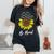 Spread Kindness Positivity Happiness Be Kind Sunflower Bees Women's Oversized Comfort T-shirt Black