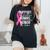 Support Fighter Admire Survivor Breast Cancer Warrior Women's Oversized Comfort T-Shirt Black