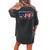 America Beer Women's Oversized Comfort T-Shirt Back Print Pepper