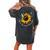 Butterfly Sunflower World Down Syndrome Awareness Day Women's Oversized Comfort T-Shirt Back Print Pepper