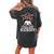 Classy Until Kickoff American Football Messy Bun Girl Women's Oversized Comfort T-shirt Back Print Pepper