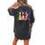 Cute Bowling Pin Halloween Spooky Costume Women's Oversized Comfort T-shirt Back Print Pepper